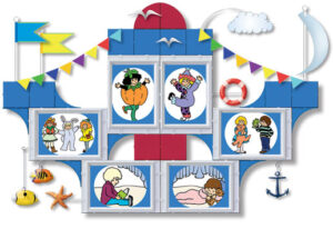 Творческий уголок для детского сада Кораблик